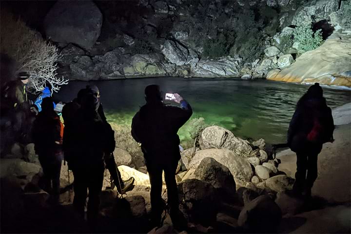 Senderismo nocturno en la Sierra de Guadarrama